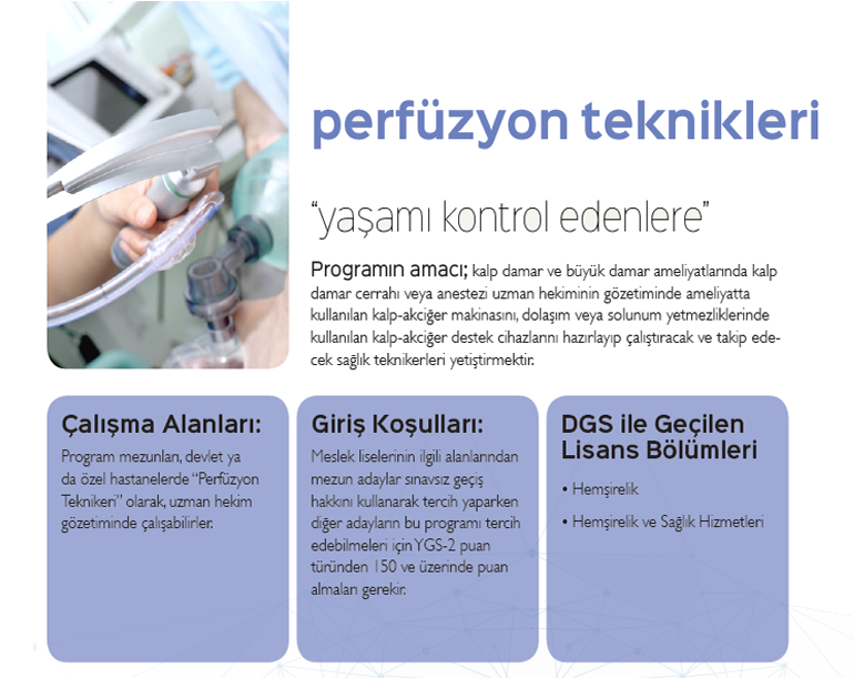İstanbul Kavram Meslek Yüksekokulu Perfüzyon Teknikleri