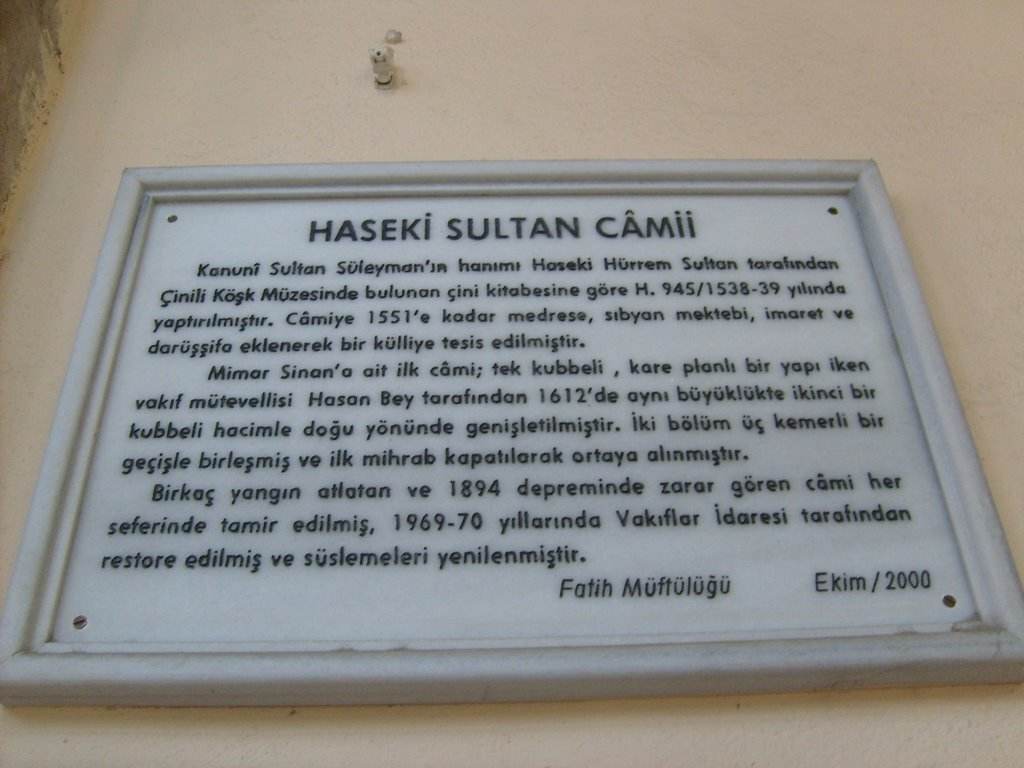Haseki Sultan Camii